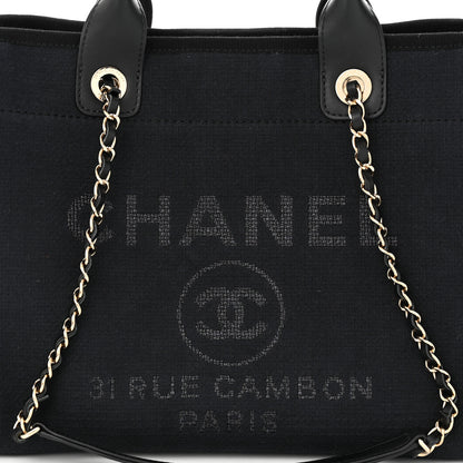 Chanel Mixed Fibers Small Deauville Tote Black 9 of 11