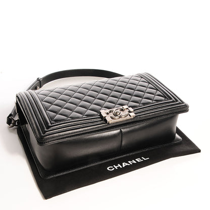 Chanel Lambskin Quilted New Medium Boy Flap Black 4 of 8