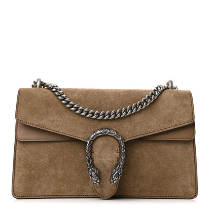 Gucci Suede Small Dionysus Shoulder Bag Taupe 1 of 10