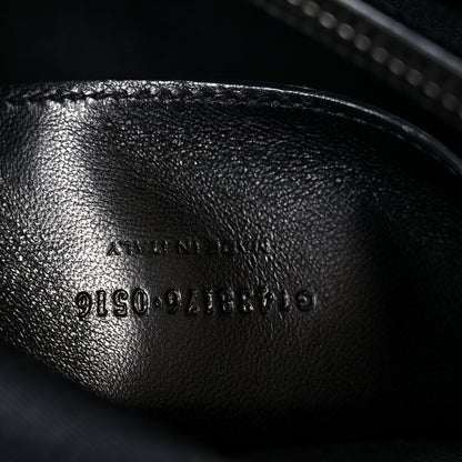 Saint Laurent Grain De Poudre Medium West Hollywood Monogram Fold-Over Black 7 of 10