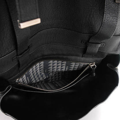 Proenza Schouler Calfskin Lizard Embossed Large Courier Bag Black 6 of 18