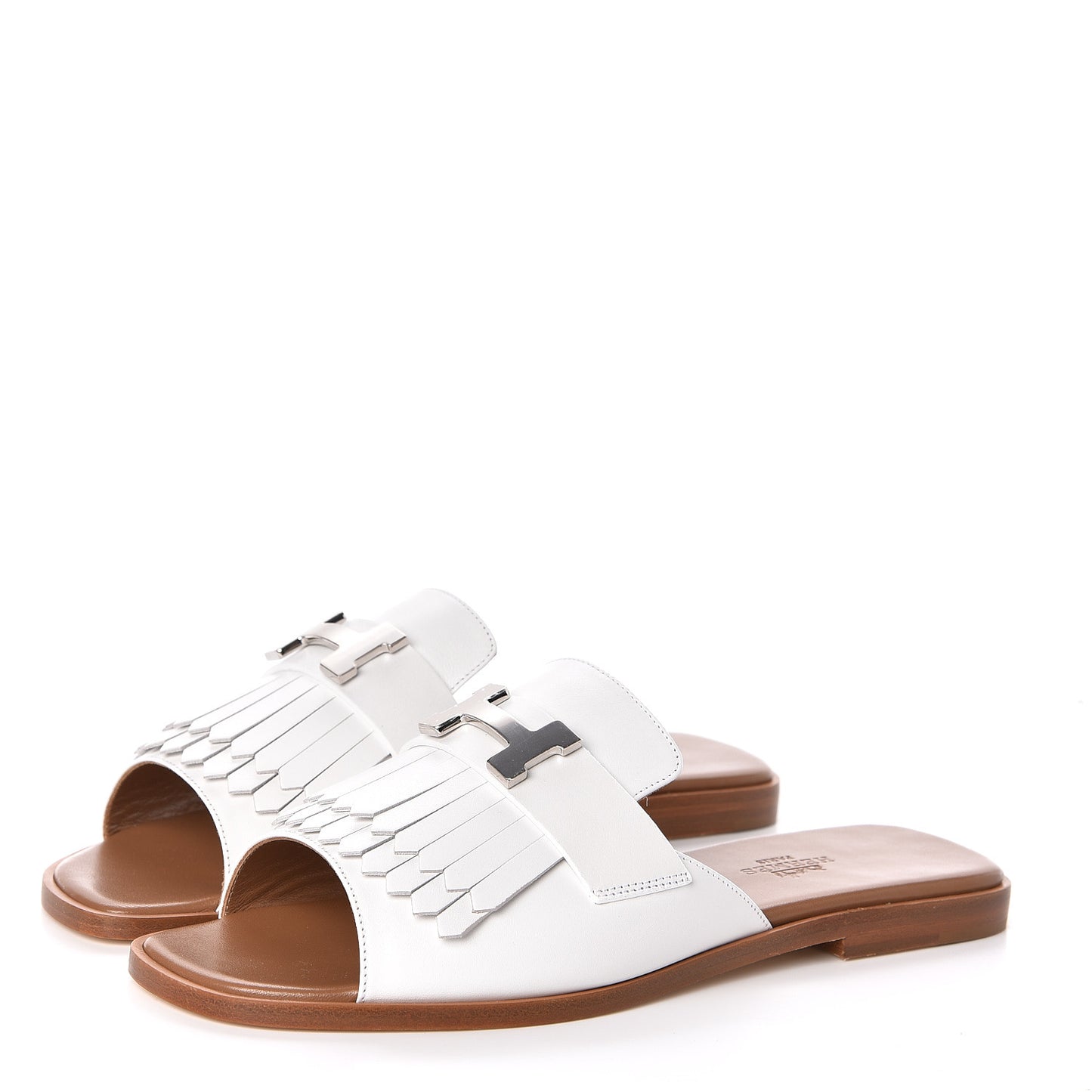 Calfskin Auteuil Sandals 37 White