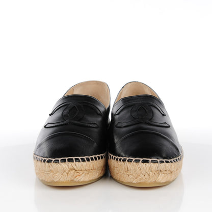 Chanel Lambskin CC Espadrilles 39 Black 4 of 11
