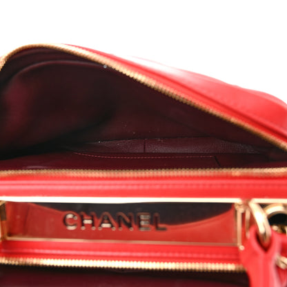 Chanel Lambskin Quilted Medium Trendy CC Bowling Bag Red 6 of 11