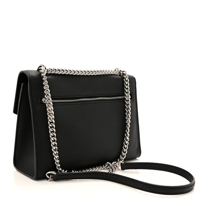 Louis Vuitton Soft Calfskin Mylockme Chain Bag BB Black 3 of 9