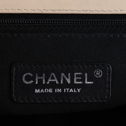 Chanel Patent Calfskin New Medium Boy Flap Plexiglass Beige 7 of 12