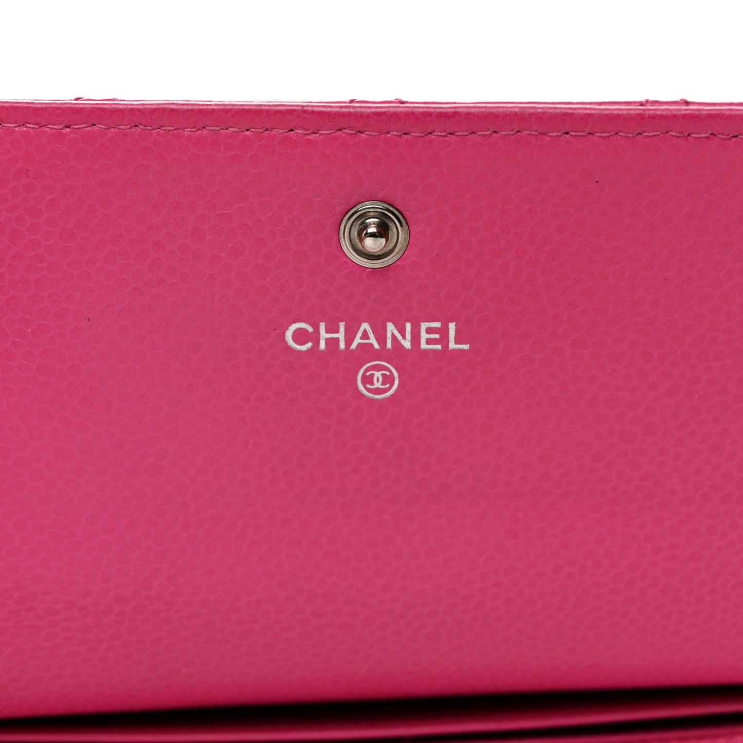 Caviar Quilted Large Gusset Flap Wallet Pink