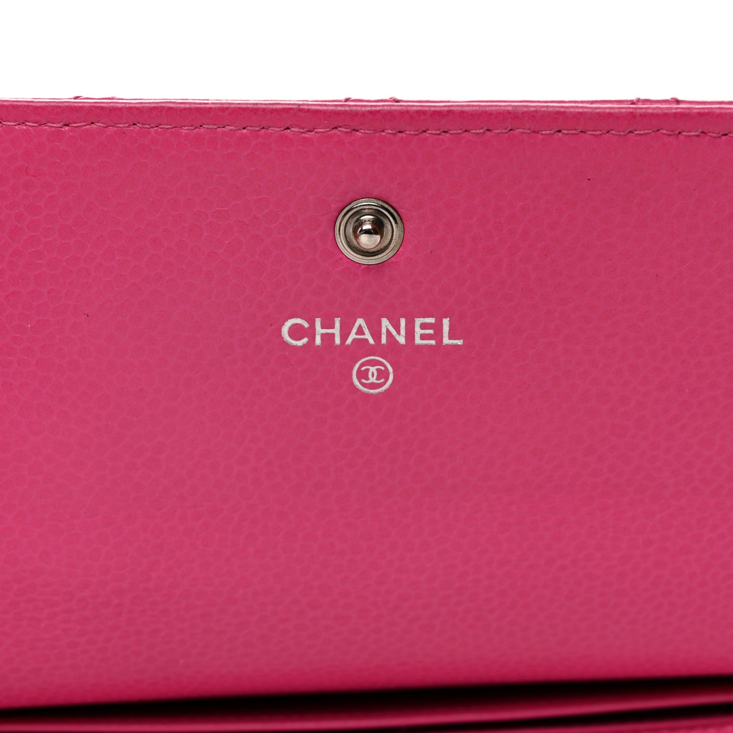 Chanel Caviar Quilted Large Gusset Flap Wallet Pink 6 of 12