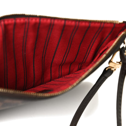 Louis Vuitton Damier Ebene Neverfull MM GM Pochette 6 of 12