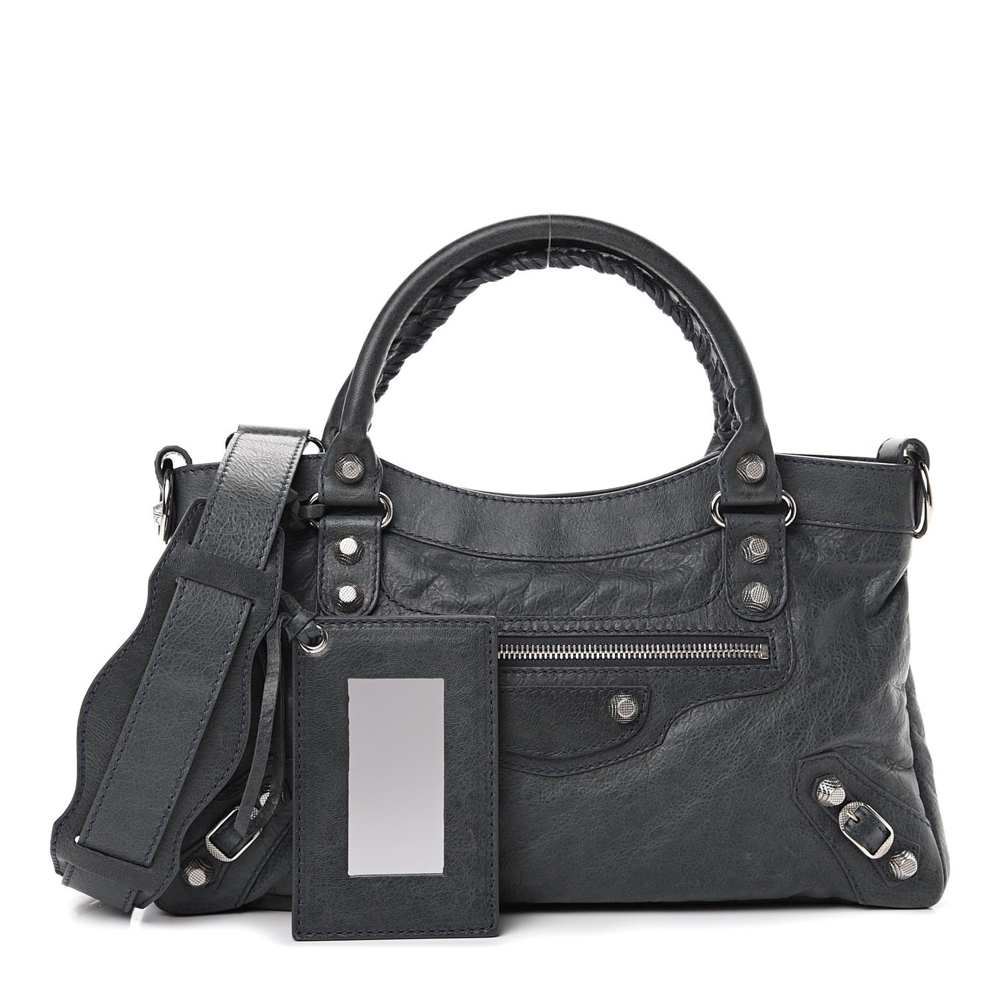Agneau Giant 12 Silver Hardware First Anthracite