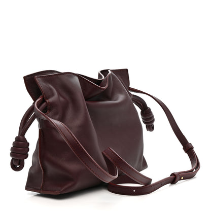 Loewe Calfskin Mini Flamenco Knot Clutch Dark Burgundy 3 of 11