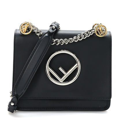 Fendi Vitello Century Opaco F is Fendi Small Kan I Shoulder Bag Black 1 of 9