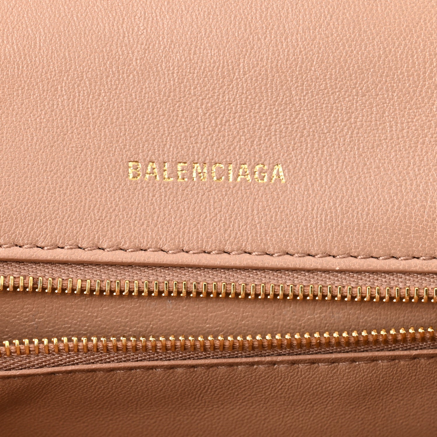 Balenciaga Grained Calfskin Small Hourglass Top Handle Bag Nude Beige 6 of 10