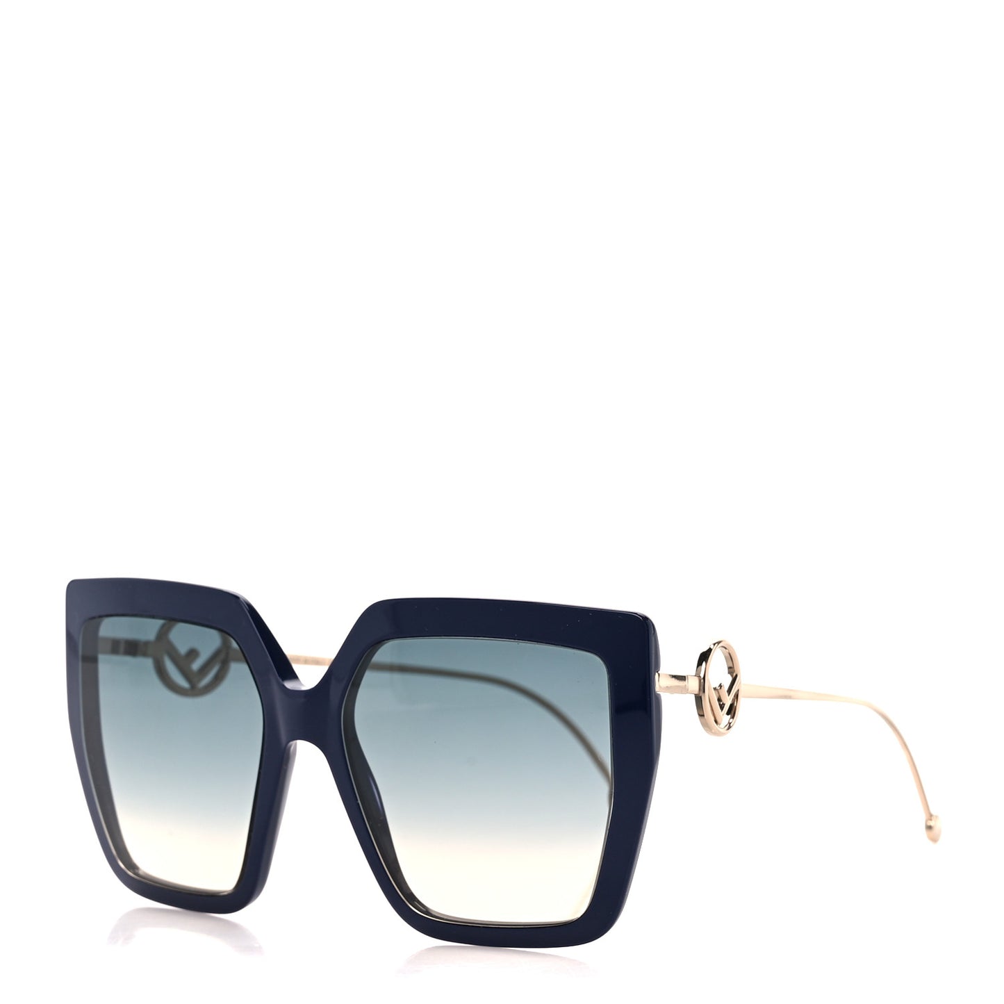 Metal Acetate F is Fendi Butterfly Sunglasses FF 0410/S Dark Blue