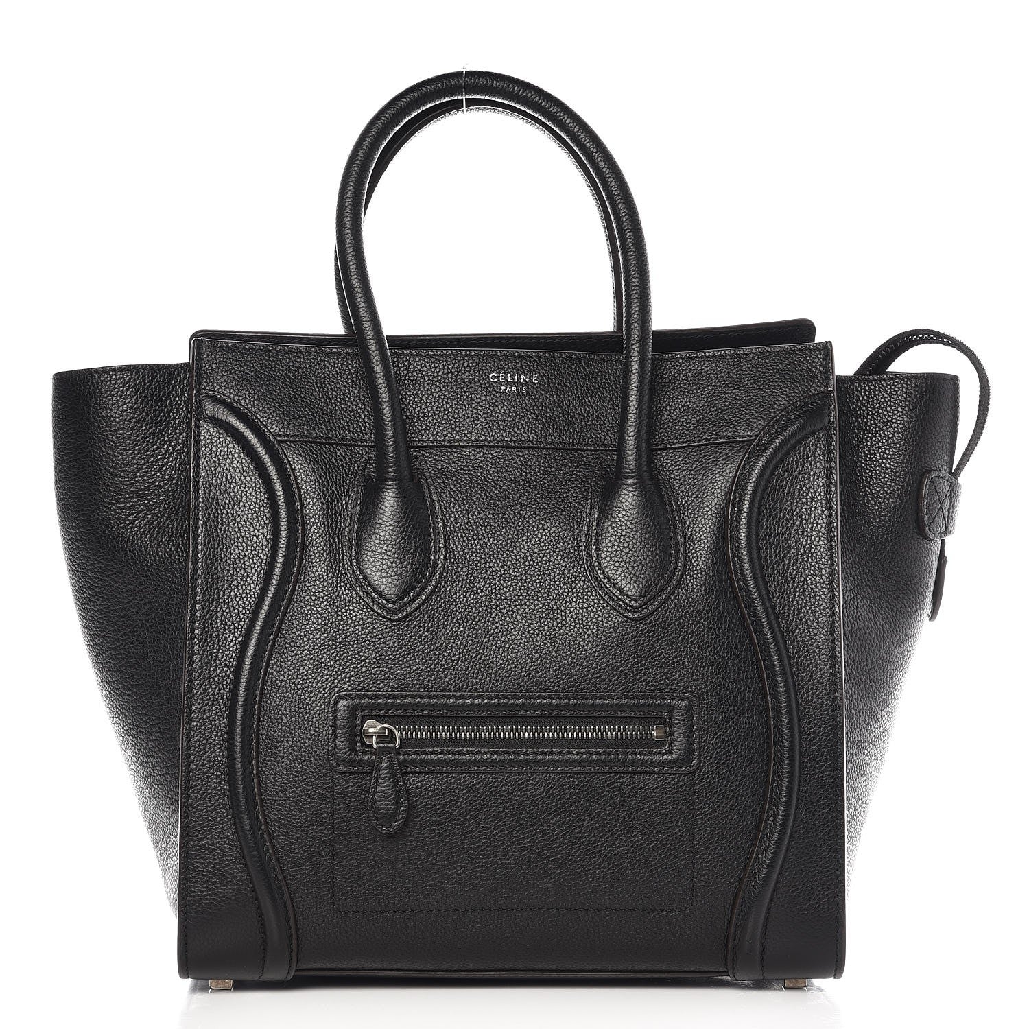Celine Drummed Calfskin Mini Luggage Black 1 of 11