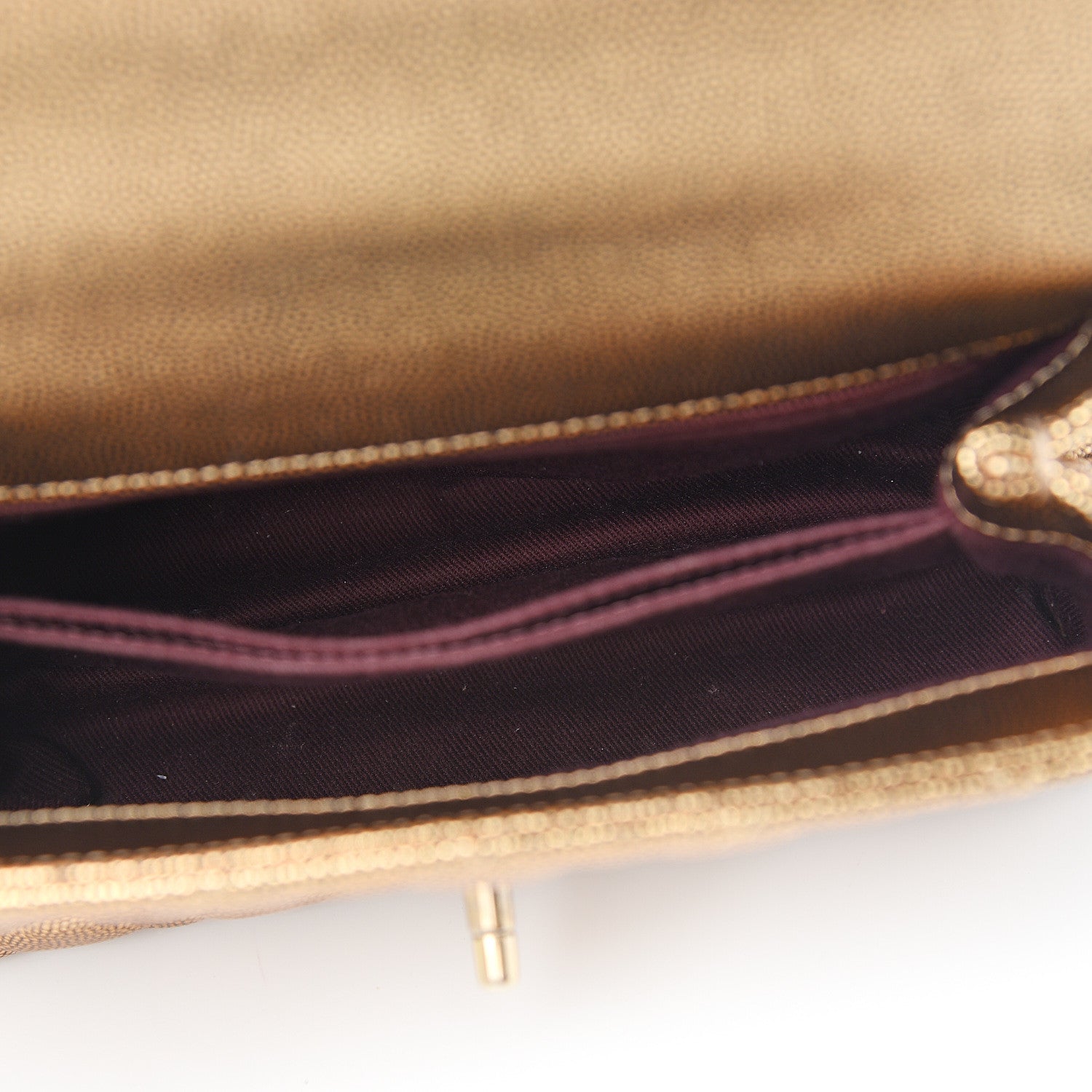 Chanel Metallic Caviar Quilted Mini Coco Handle Flap Gold 3 of 8