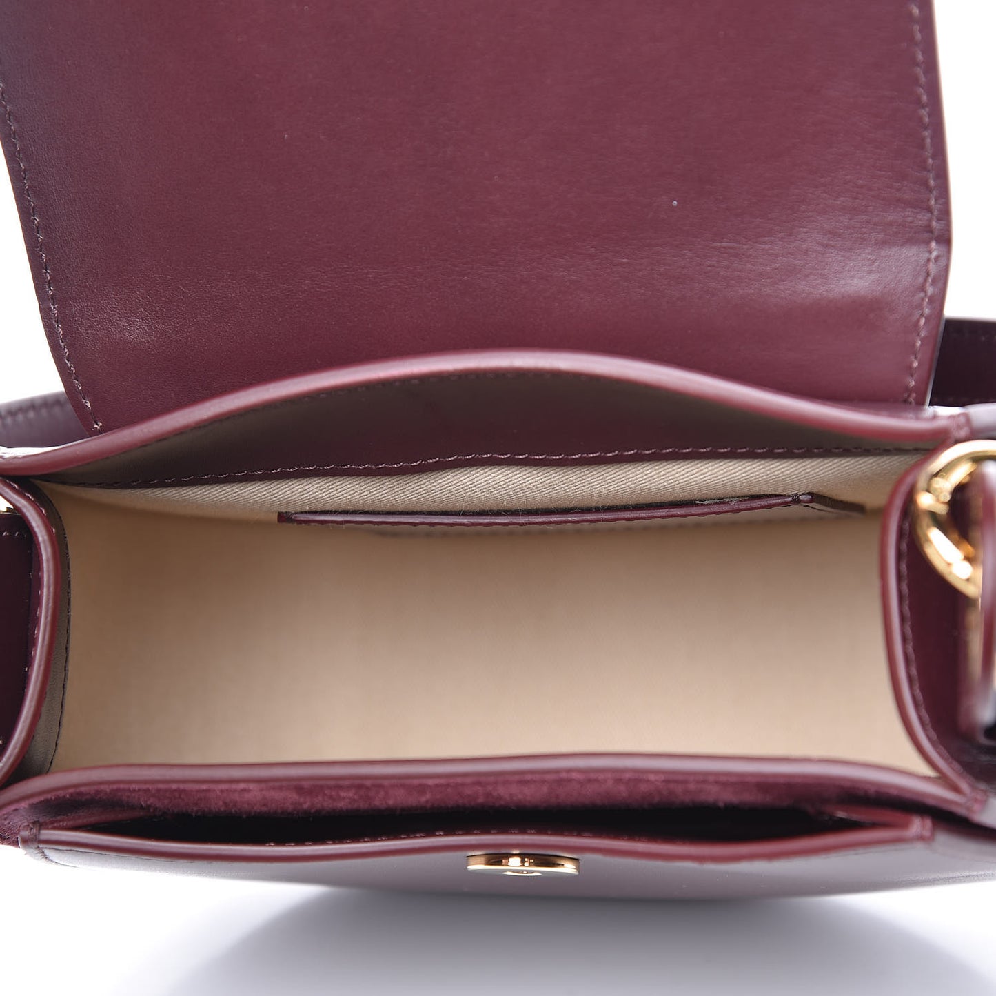 Calfskin Small Tess Bag Burnt Brown