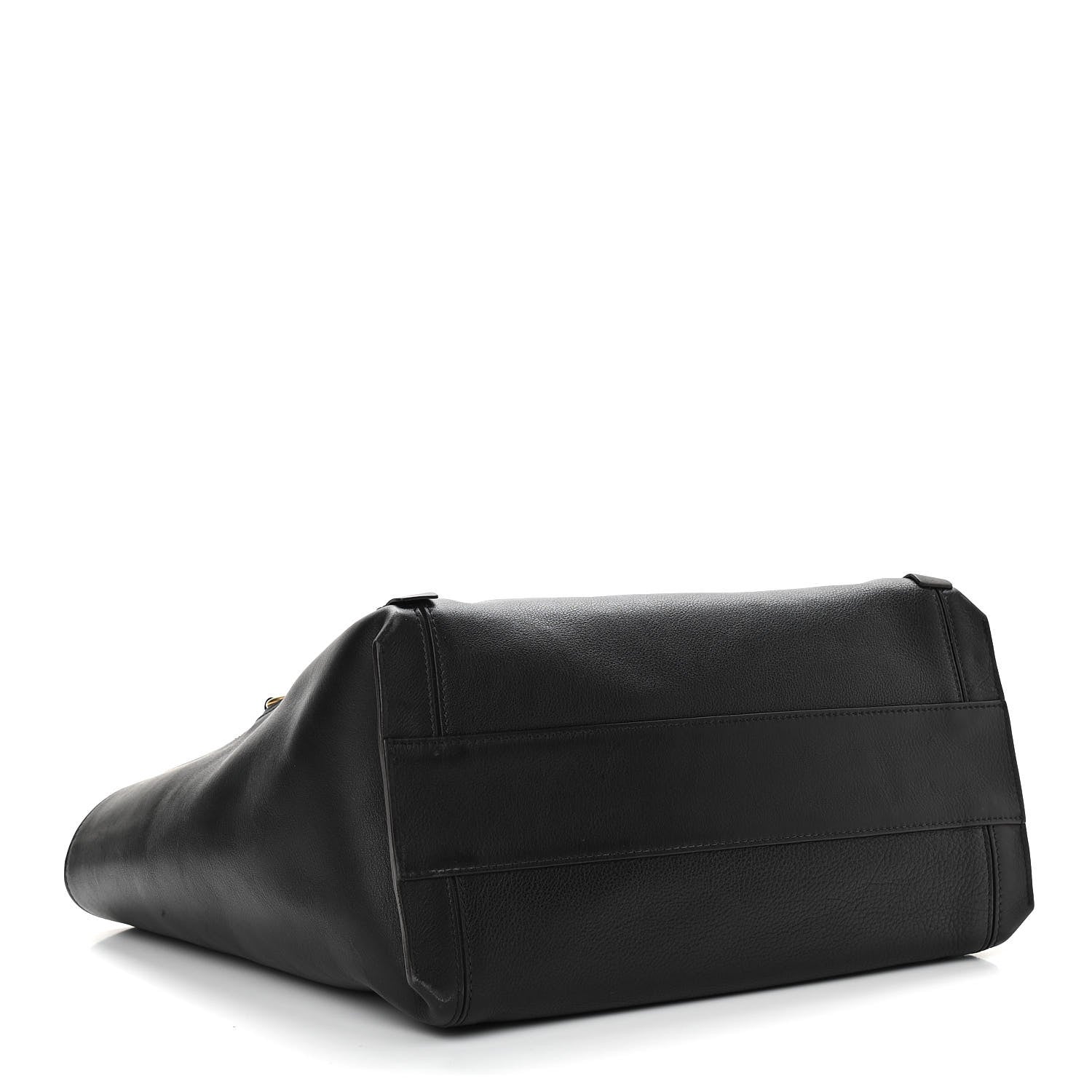 Chloe Smooth Calfskin Medium Milo Shopping Tote Black 4 of 11