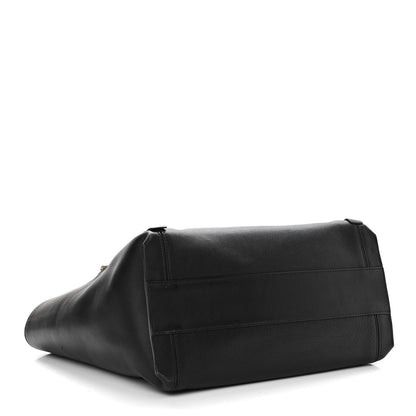 Chloe Smooth Calfskin Medium Milo Shopping Tote Black 4 of 11