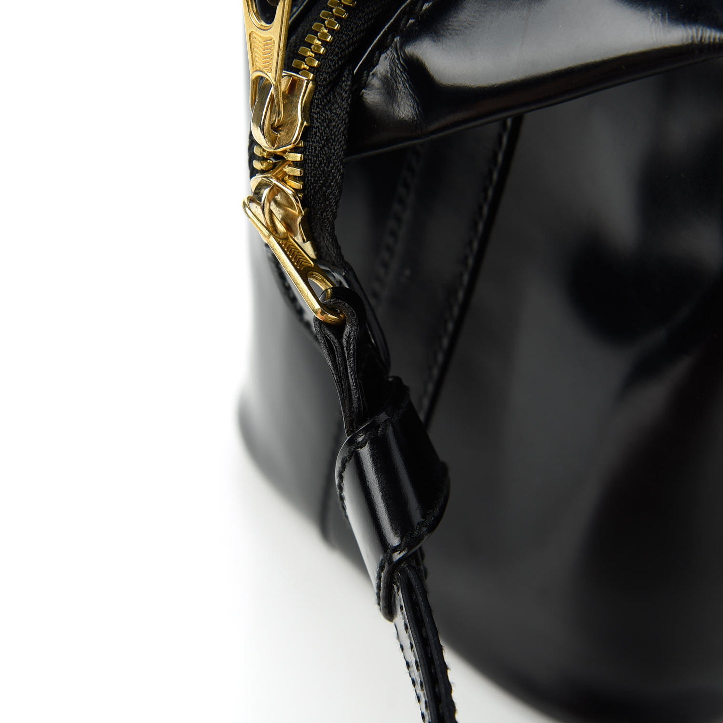 Patent Suede Sac Superb Black