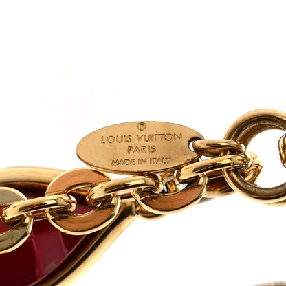Louis Vuitton Metal Resin Mosaique Bag Charm Rouge Fauviste 3 of 5