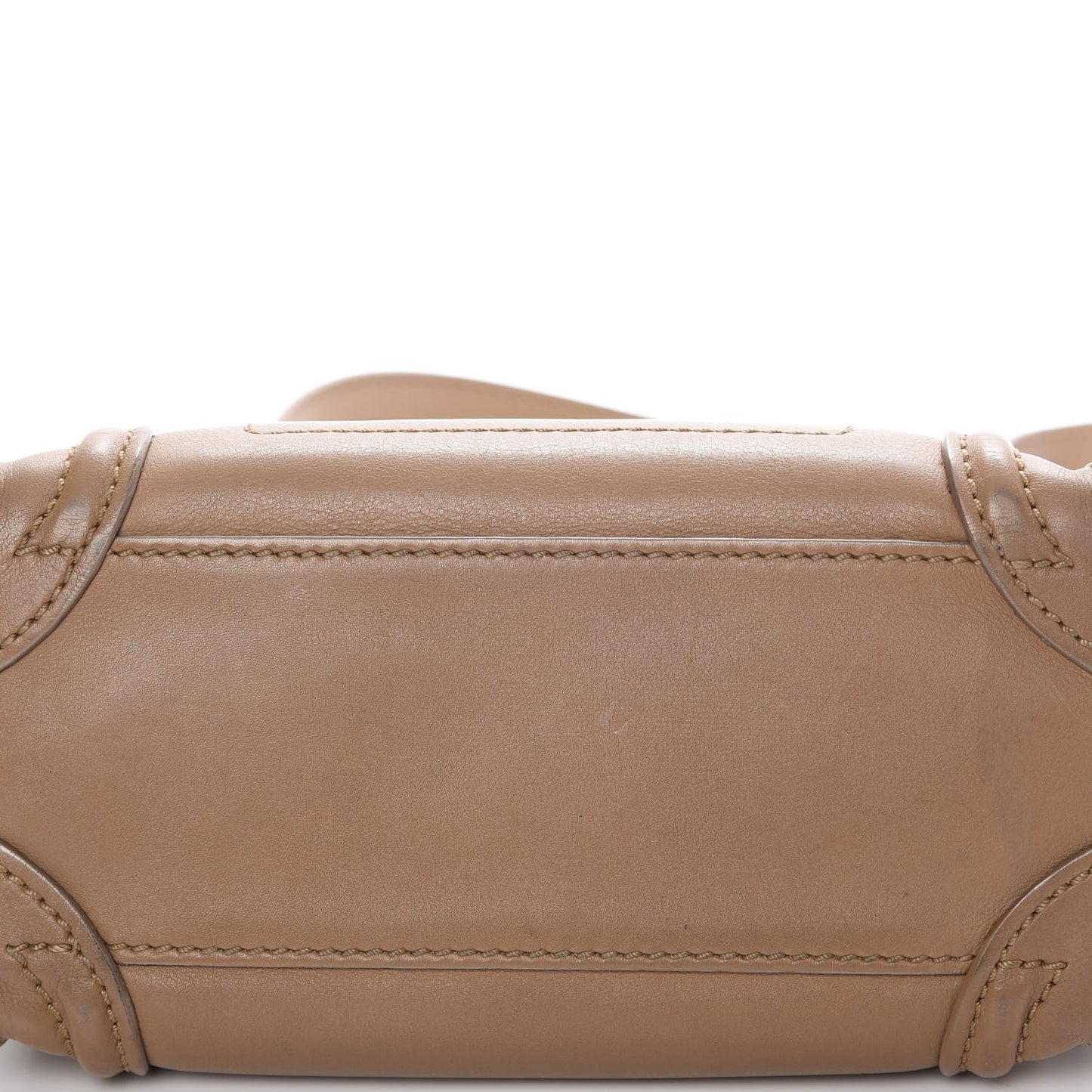 Smooth Calfskin Nano Luggage Camel