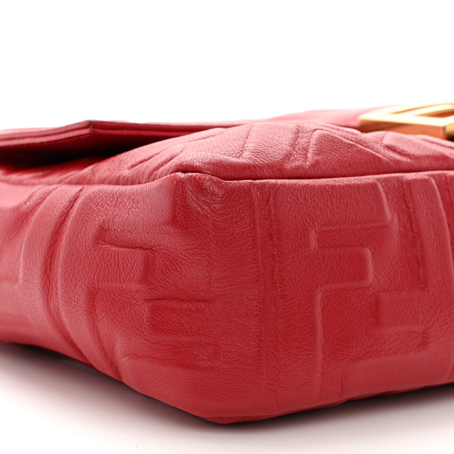 Nappa FF 1974 Embossed Baguette Fragola