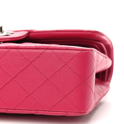 Chanel Caviar Quilted Small Double Flap Dark Pink 7 of 9