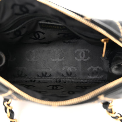 Chanel Calfskin Wild Stitch Chain Bag Black 5 of 10
