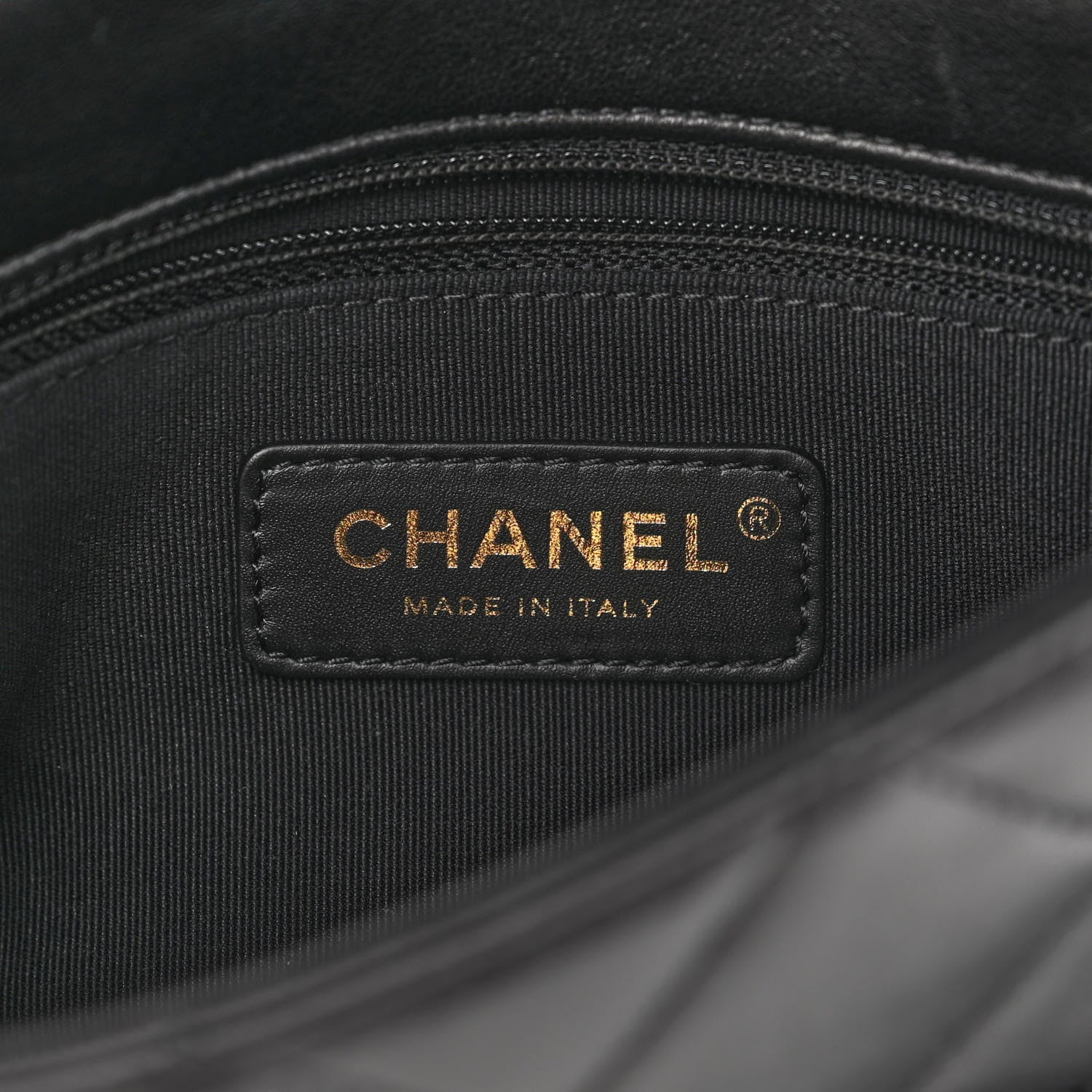 Chanel Lambskin Quilted Mini Logo Flap With Handle Black 6 of 11