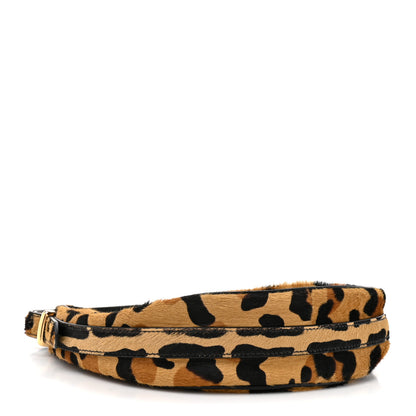 Prada Calf Hair Leopard Print Arque Shoulder Bag Honey 4 of 9