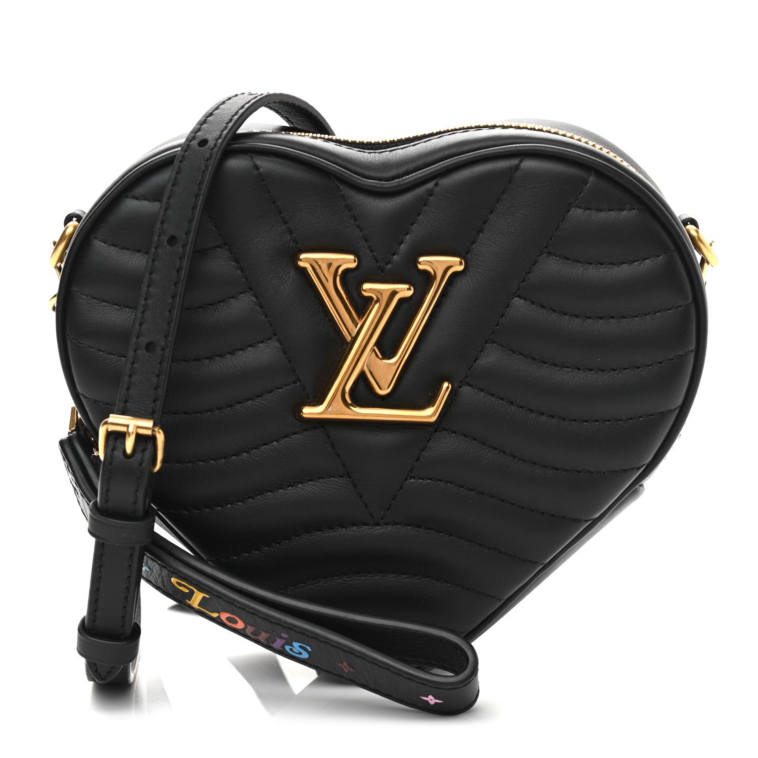 Louis Vuitton Calfskin New Wave Heart Bag Black 1 of 10