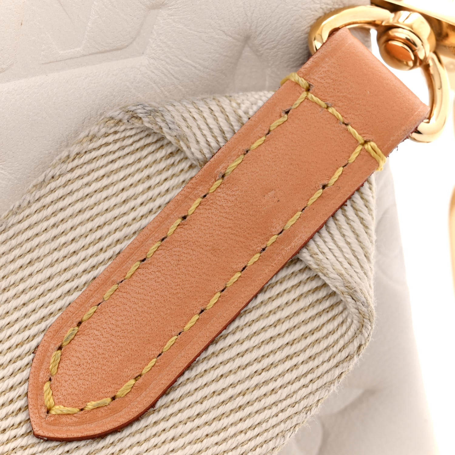 Louis Vuitton Lambskin Embossed Monogram Coussin PM Beige Cream 13 of 14