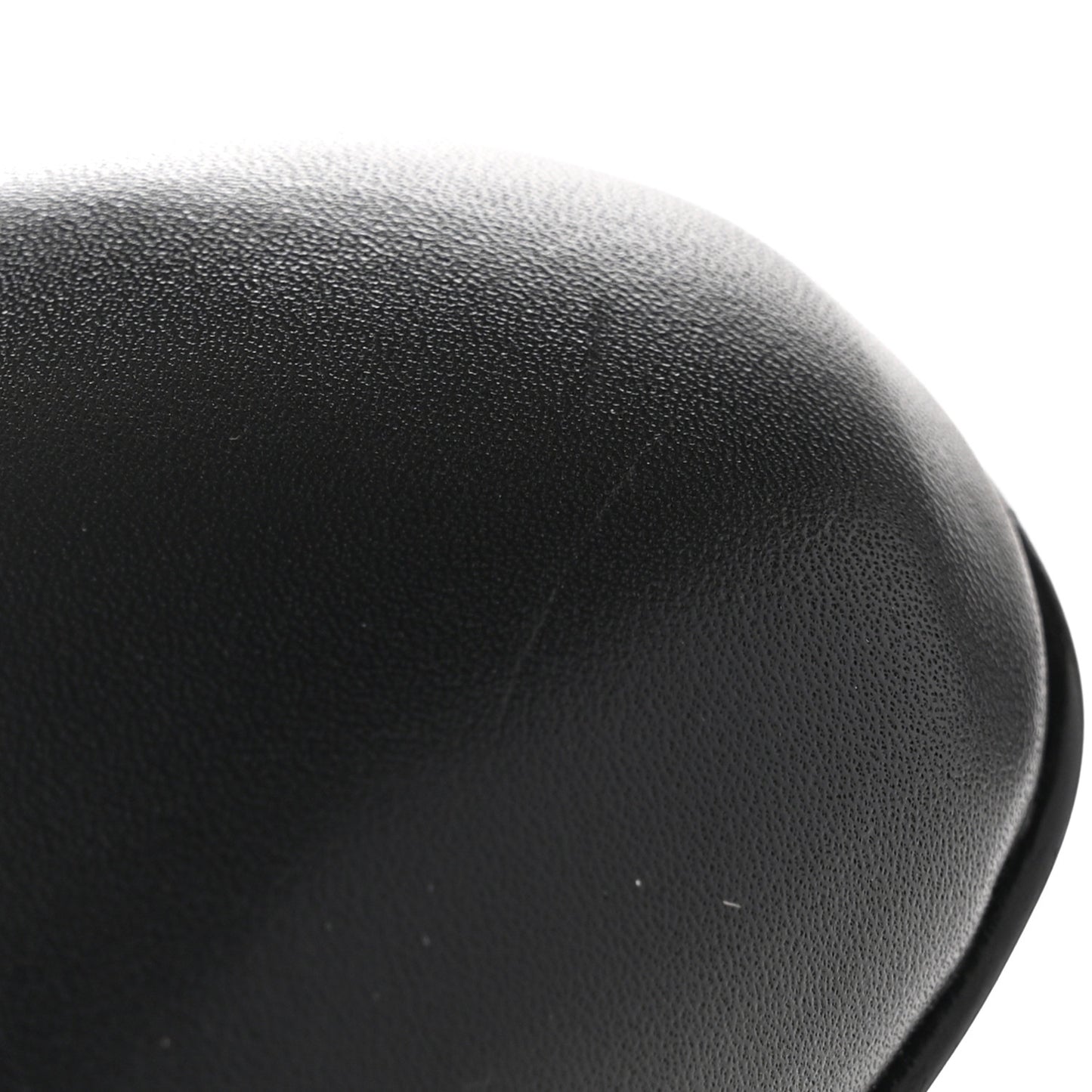 Lambskin Cap Toe CC Uniform Ballerina Flats 38 Black