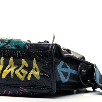 Balenciaga Agneau Arena Graffiti All Over Classic Hardware Mini City Black Multicolor 6 of 9