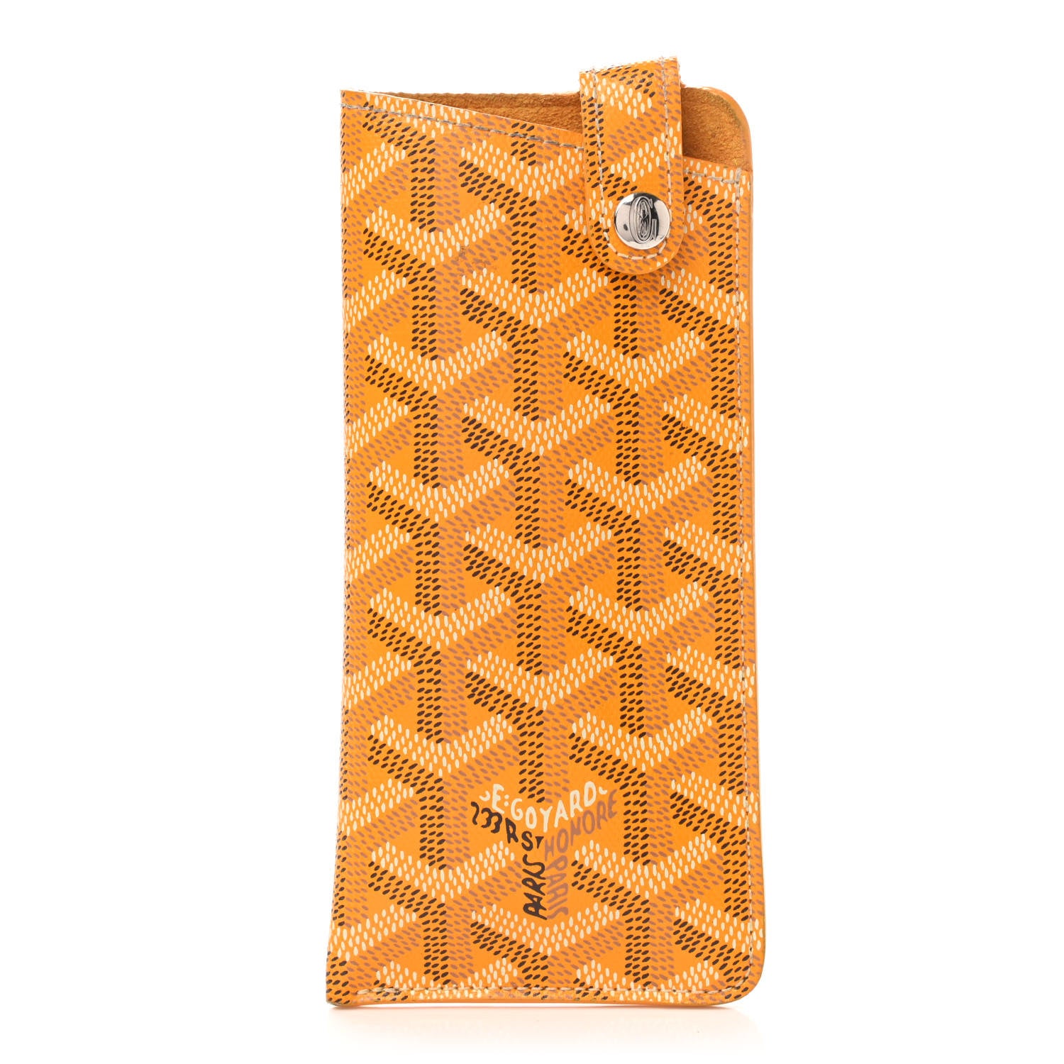 Goyard Goyardine Montmartre Glasses Case Yellow 1 of 7