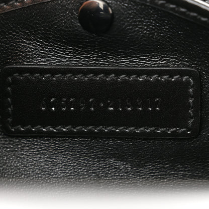 Gucci Boarded Dyana Lux Calfskin Web Monochrome Small Bamboo 1947 Top Handle Bag Black 8 of 12