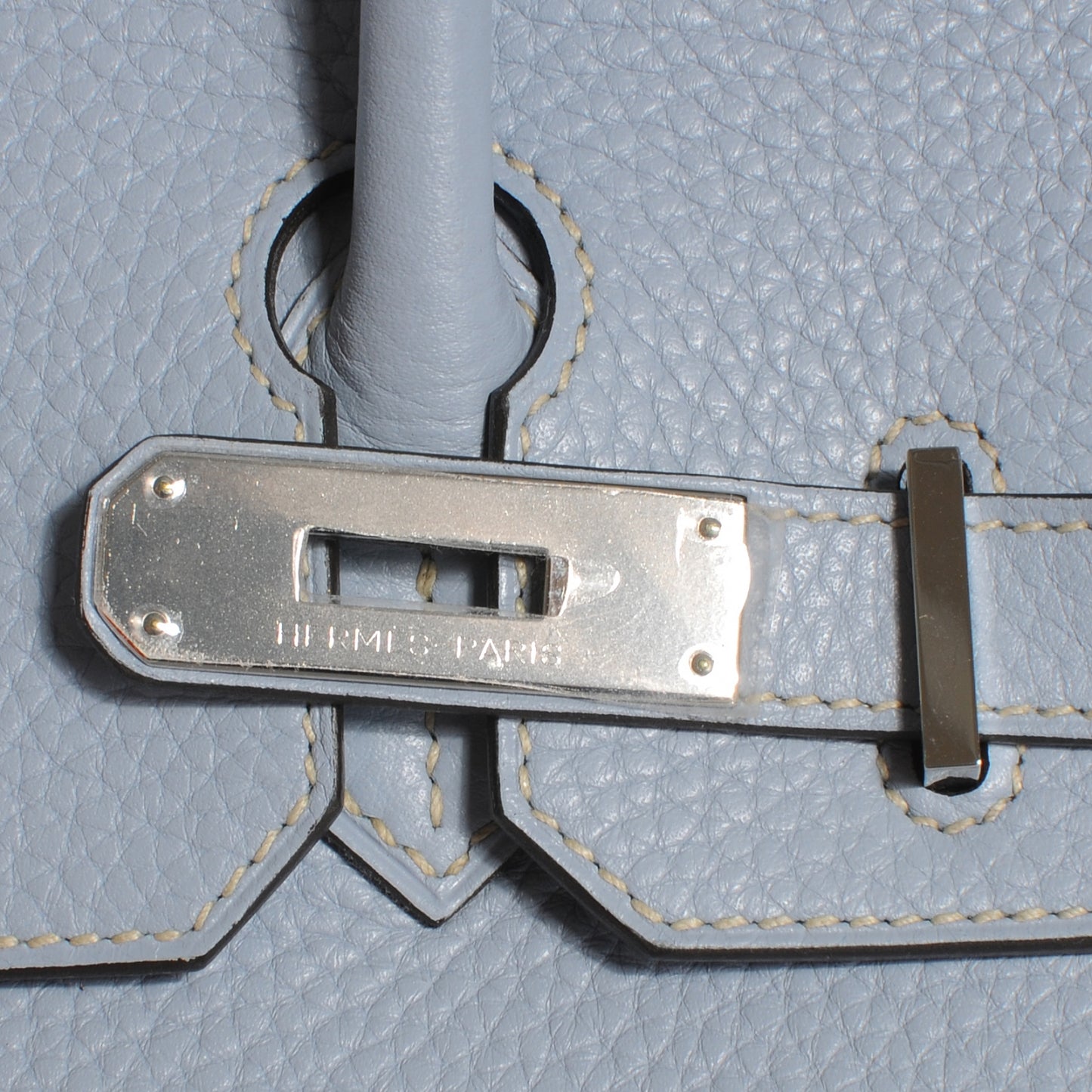 Togo Birkin 30 Bleu Lin