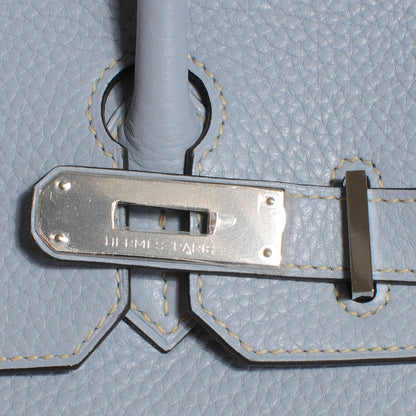 Hermes Togo Birkin 30 Bleu Lin 5 of 10