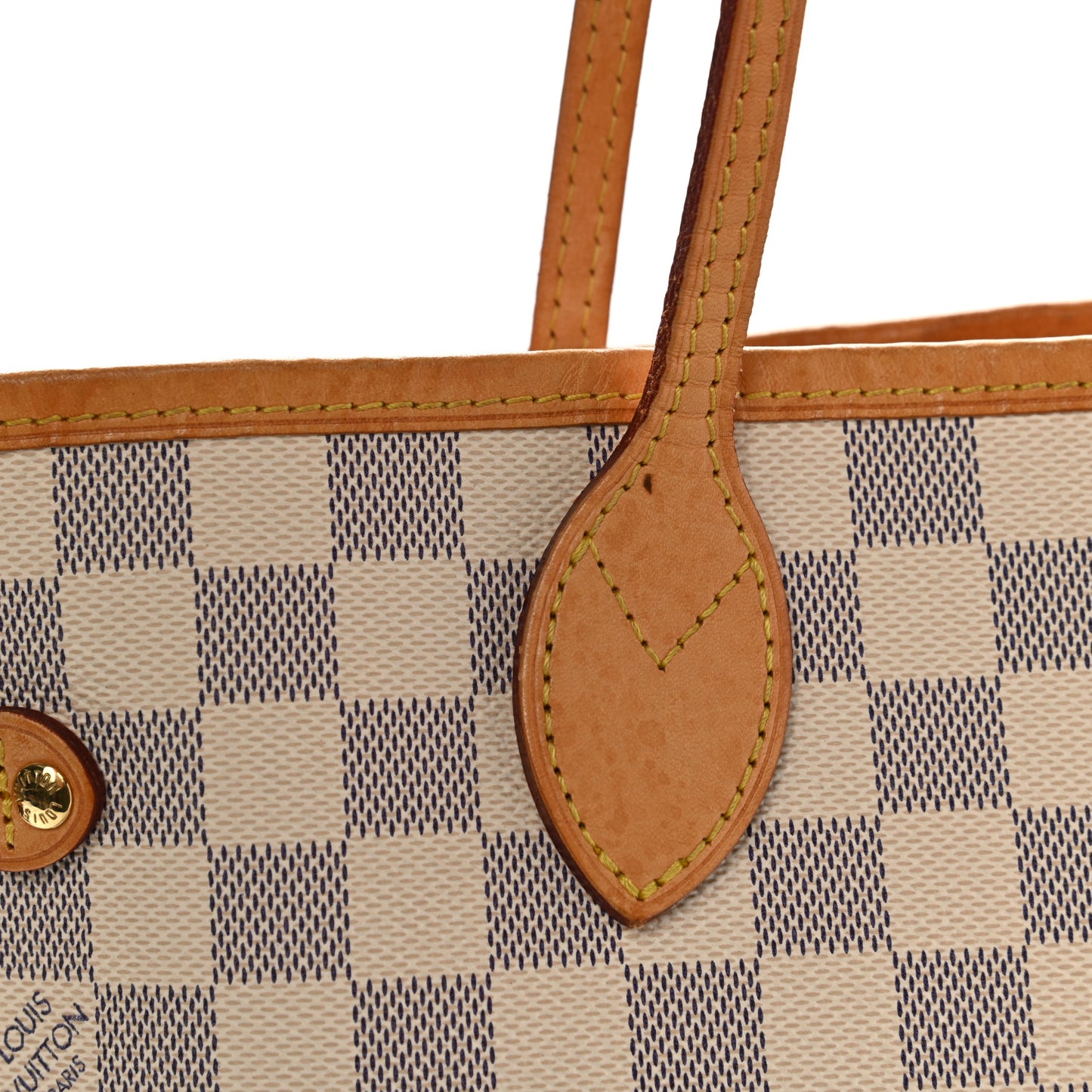 Damier Azur Neo Neverfull MM Rose Ballerine