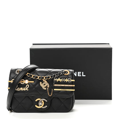 Chanel Lambskin Quilted Mini Coco Clips Single Flap Black 11 of 11