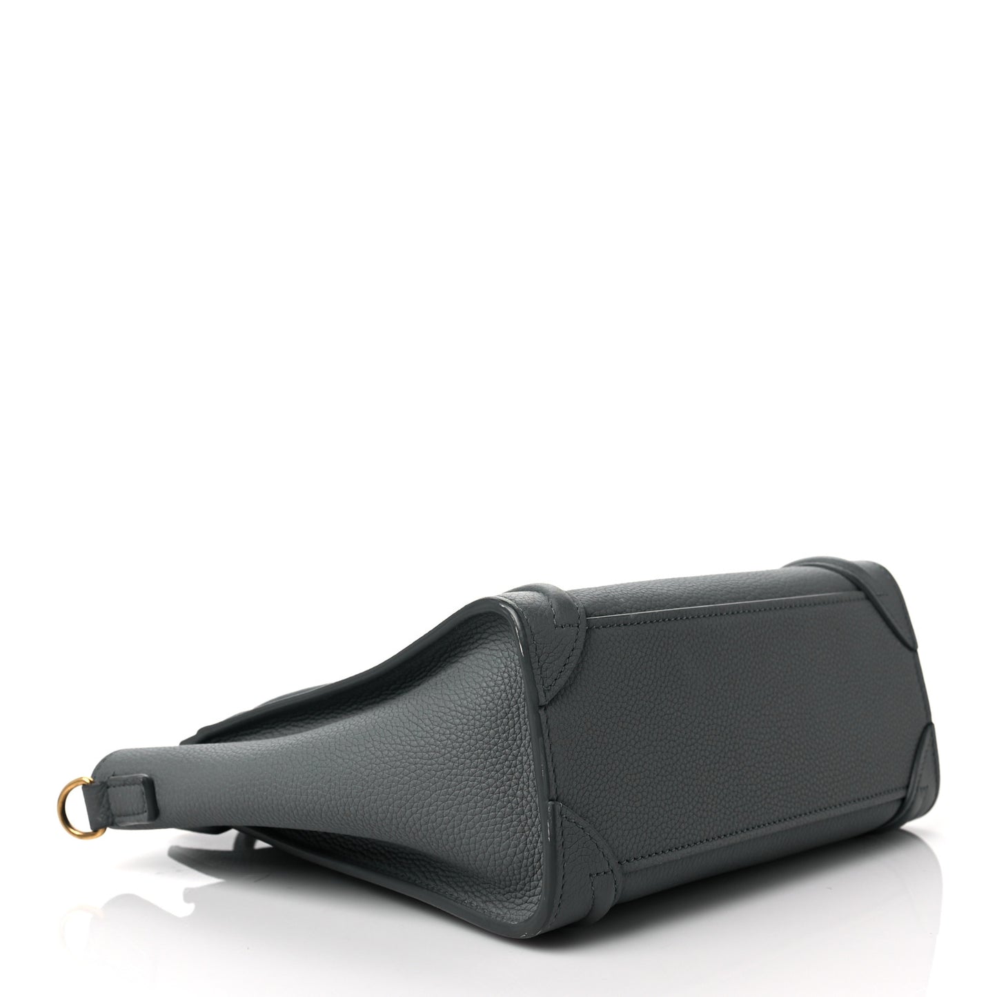 Drummed Calfskin Nano Luggage Kohl