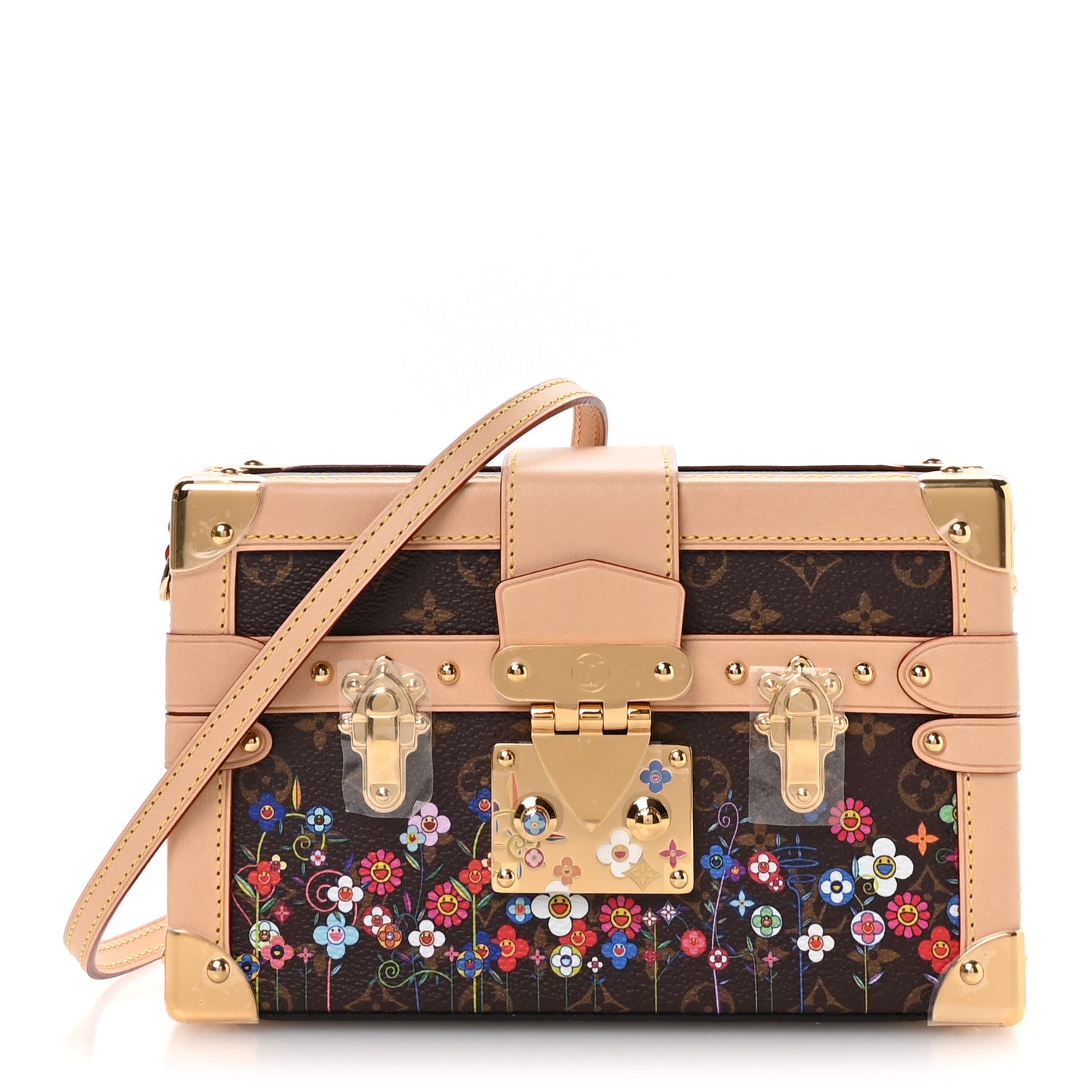 Louis Vuitton LV X TM Monogram Flowers Petite Malle 1 of 10