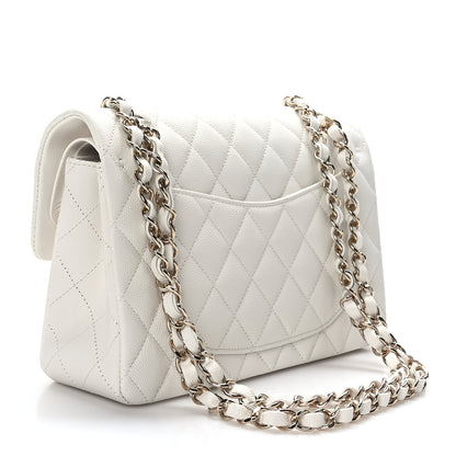 Chanel Caviar Quilted Small Double Flap White 3 of 10