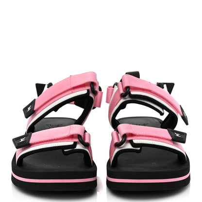 Louis Vuitton Monogram Flat Arcade Sandals 41 Pink 2 of 10