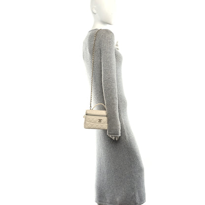 Chanel Caviar Quilted Trendy Handle Slim Vanity Ecru 2 of 10