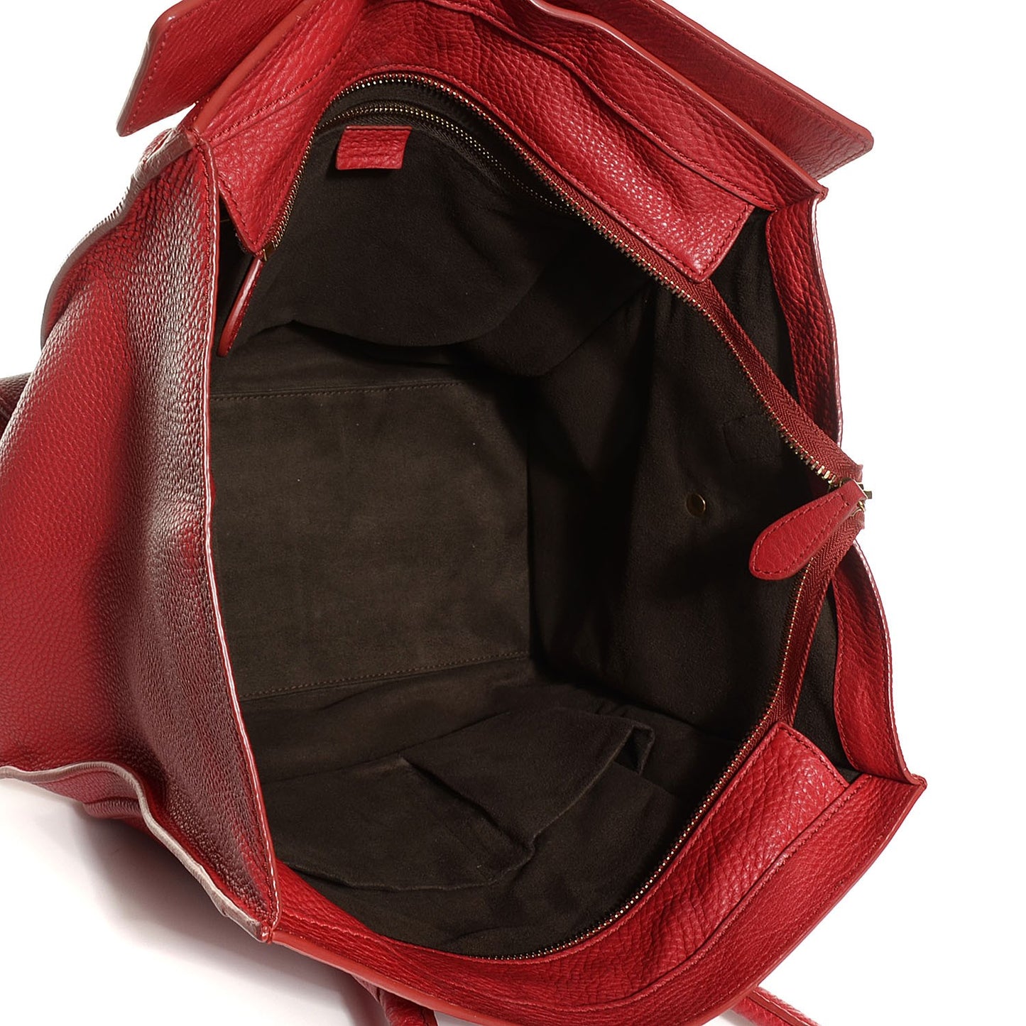 Pebbled Calfskin Mini Luggage Red