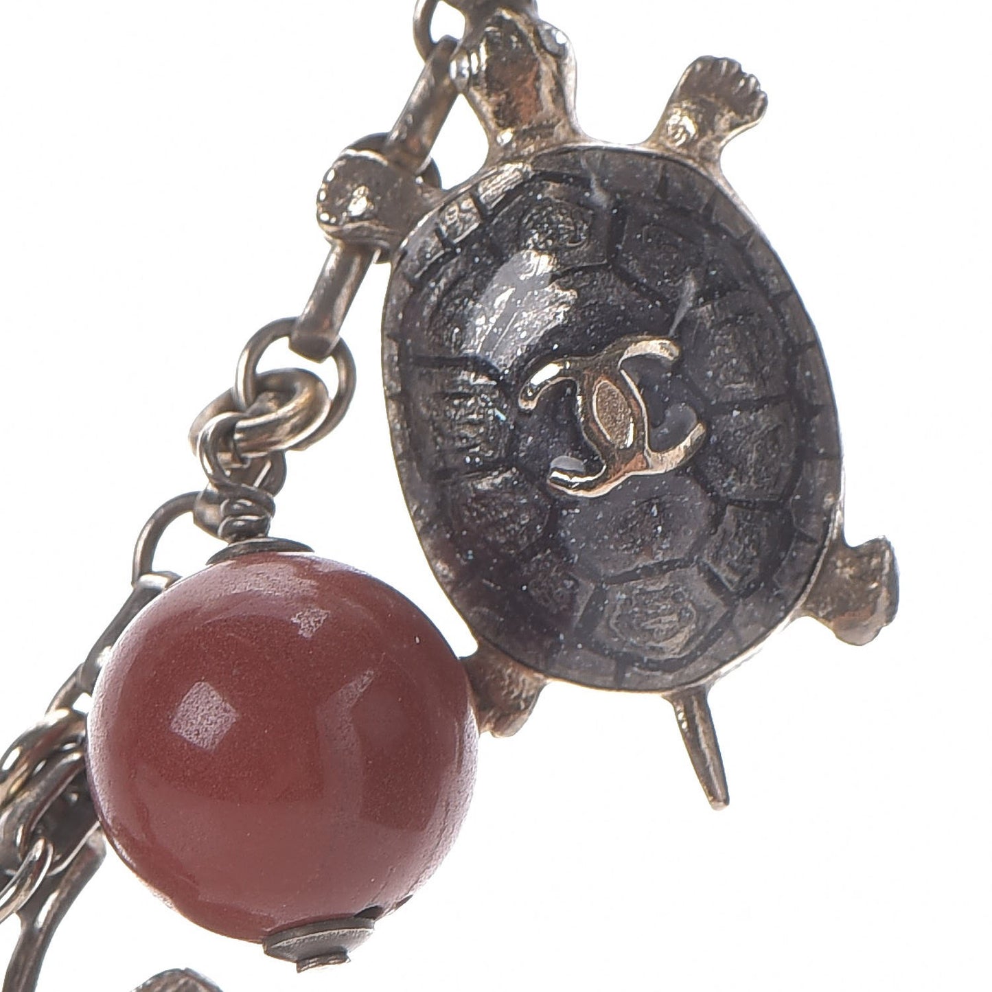 CC Multi Charm Necklace Gold Multicolor
