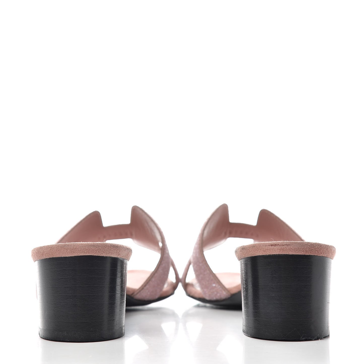 Suede Goatskin Crystal Oasis Sandals 38.5 Rose