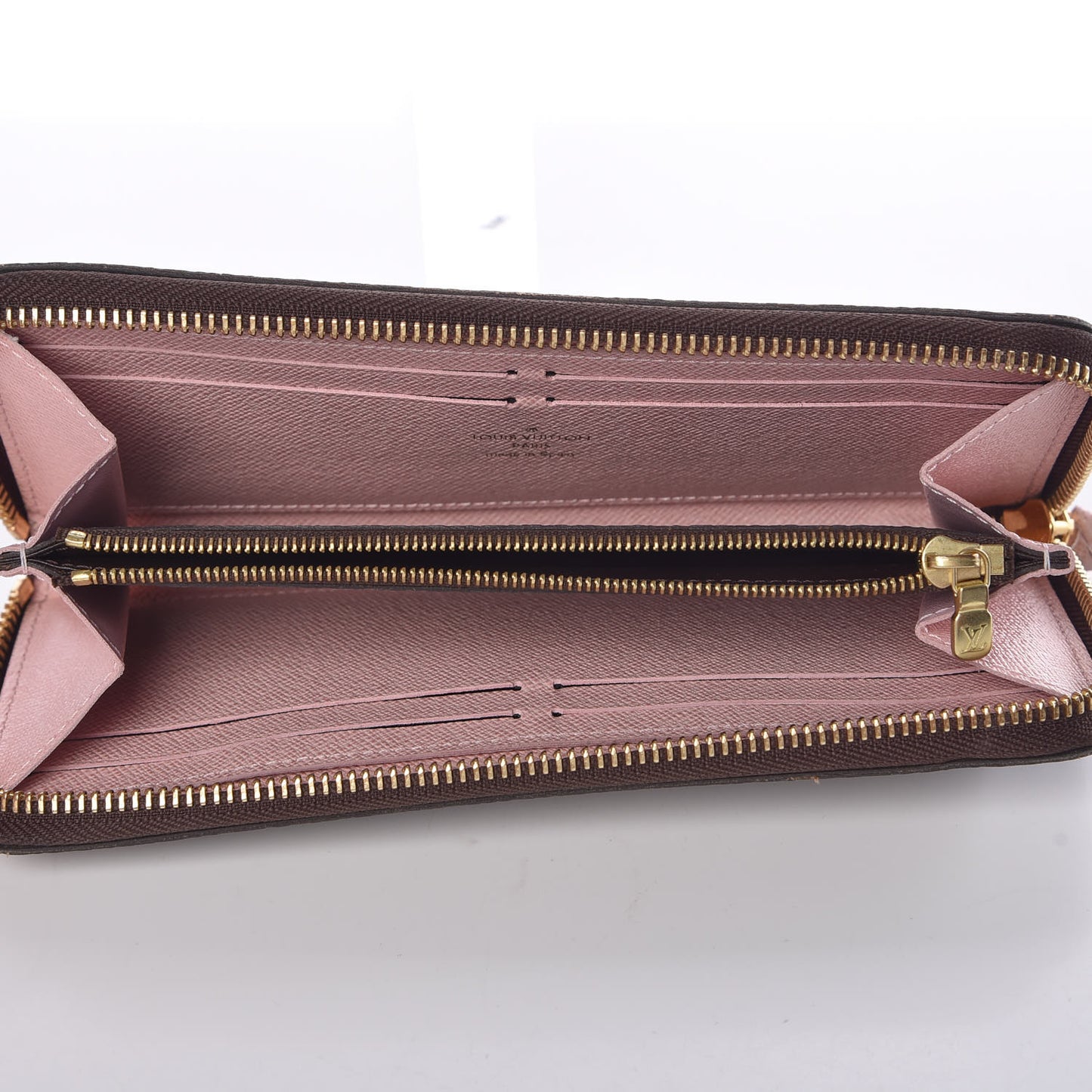 Monogram Clemence Wallet Rose Ballerine